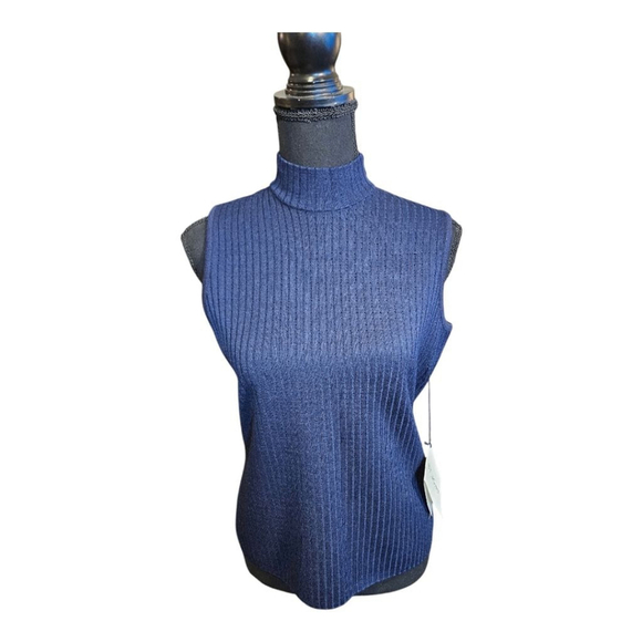 St. John Knit Top, Size S, Navy - Picture 6 of 14